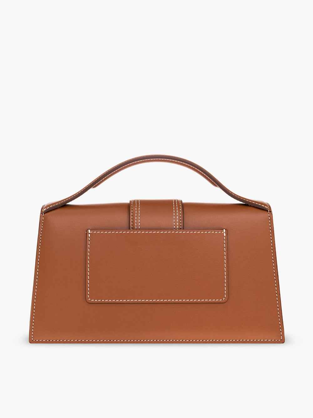 Exclusive Jacquemus Le Grand Bambino Handbag – Brown — Back View