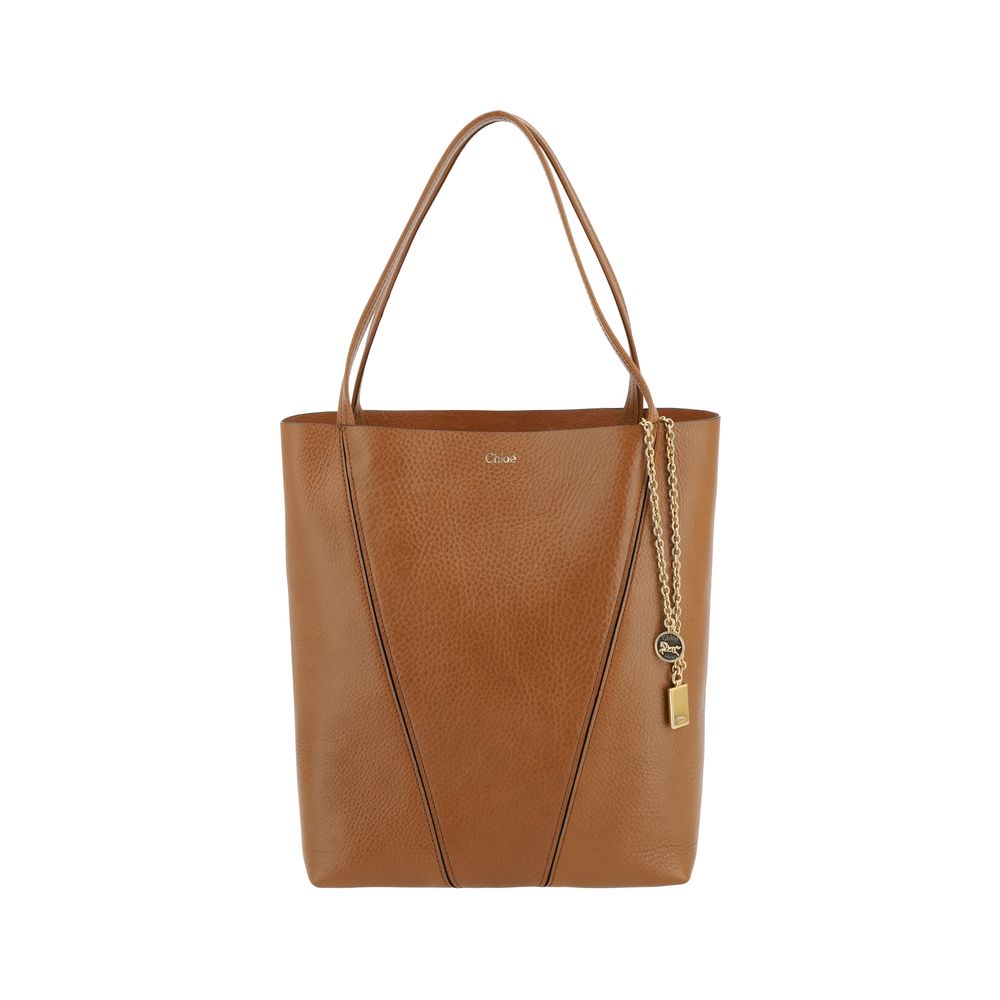 Exclusive Chloé Calfskin Shoulder Bag – Brown — Front View