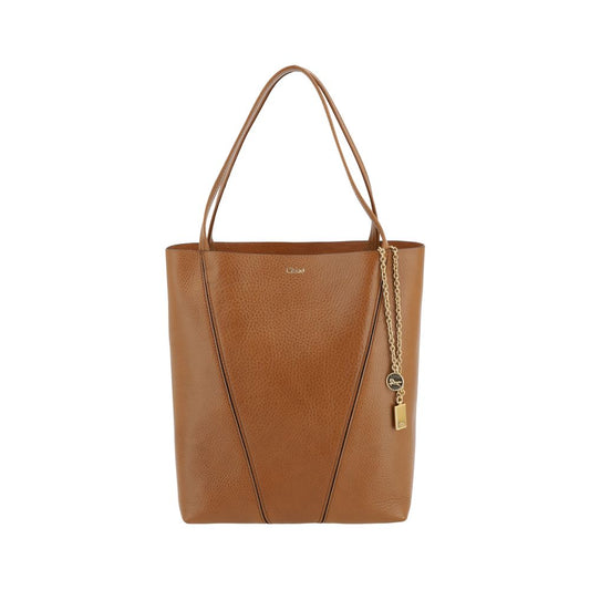 Exclusive Chloé Calfskin Shoulder Bag – Brown — Front View
