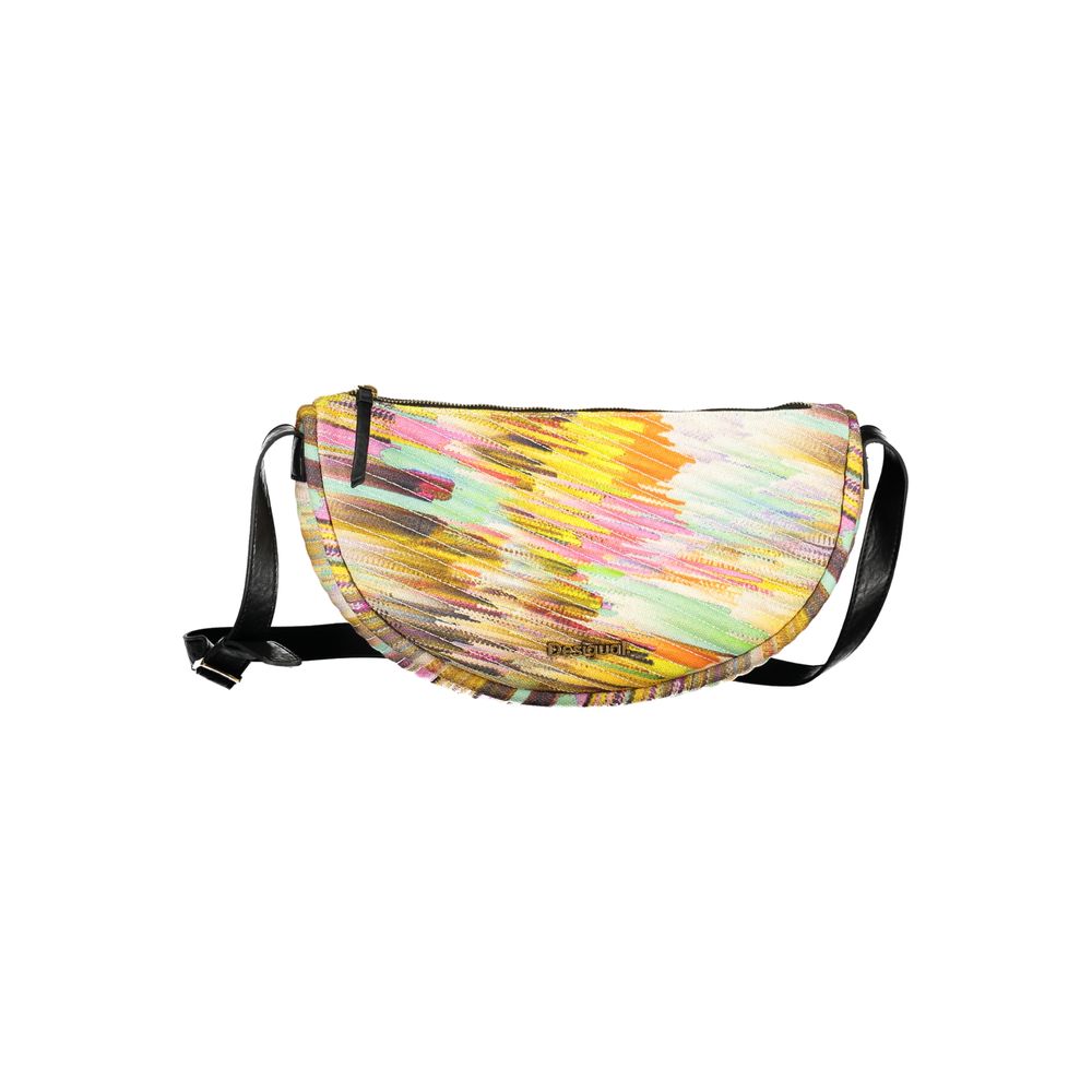 Exclusive Desigual Polyester Handbag – Yellow — Front View