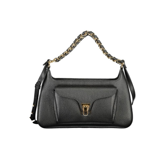 Exclusive Coccinelle Beat Generation Leather Bag – Black — Front View