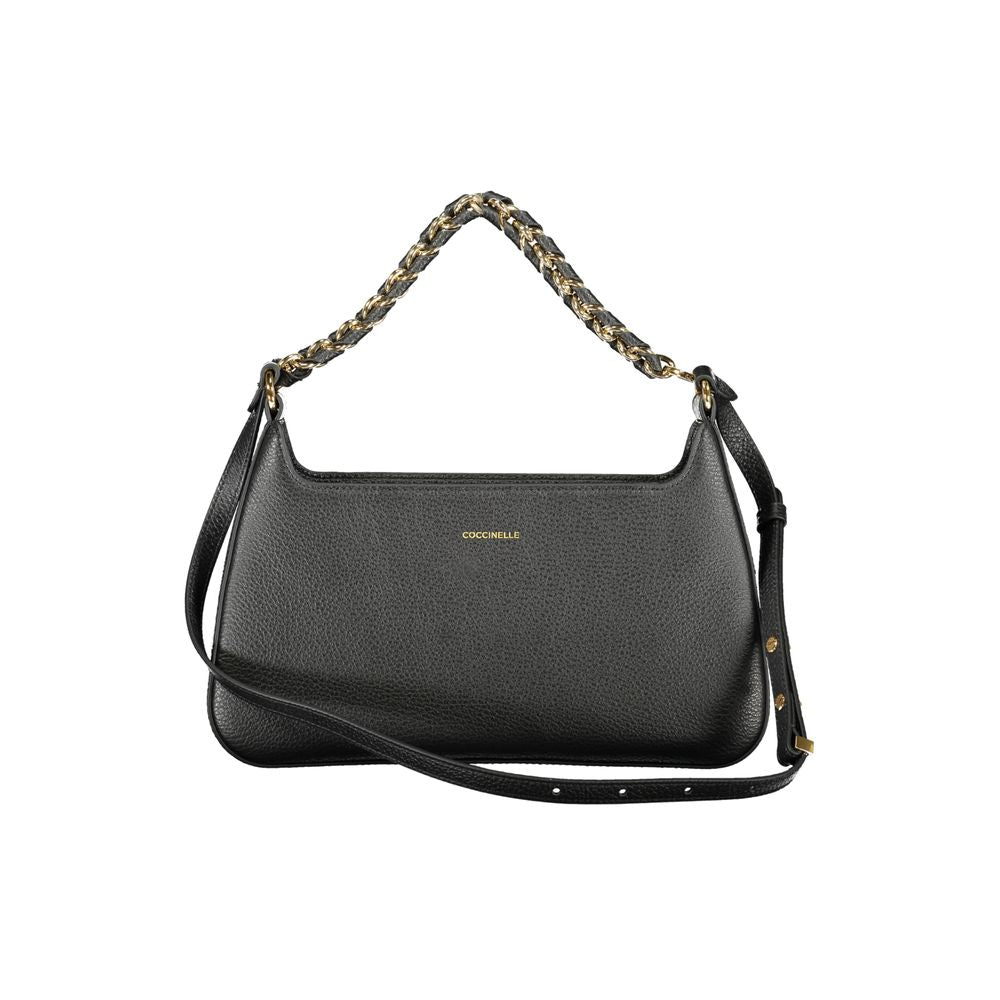 Exclusive Coccinelle Beat Generation Leather Bag – Black — Side View