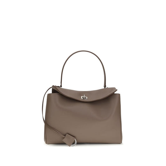 Exclusive Balenciaga Calfskin Shoulder Bag – Gray — Front View