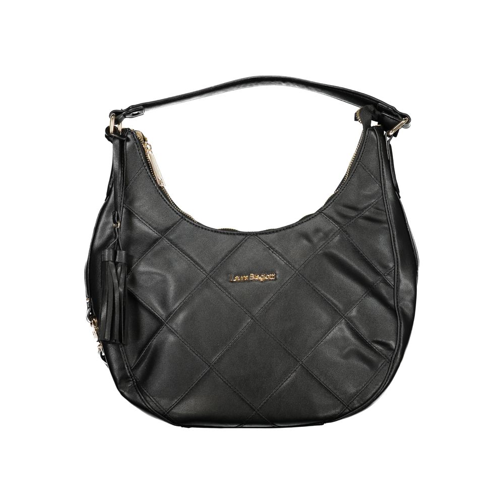 Exclusive Laura Biagiotti PVC Handbag – Black — Front View