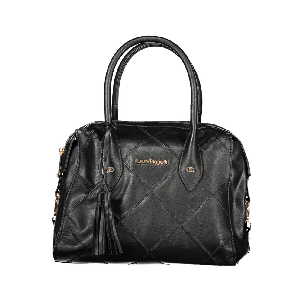 Exclusive Laura Biagiotti PVC Handbag – Black — Front View