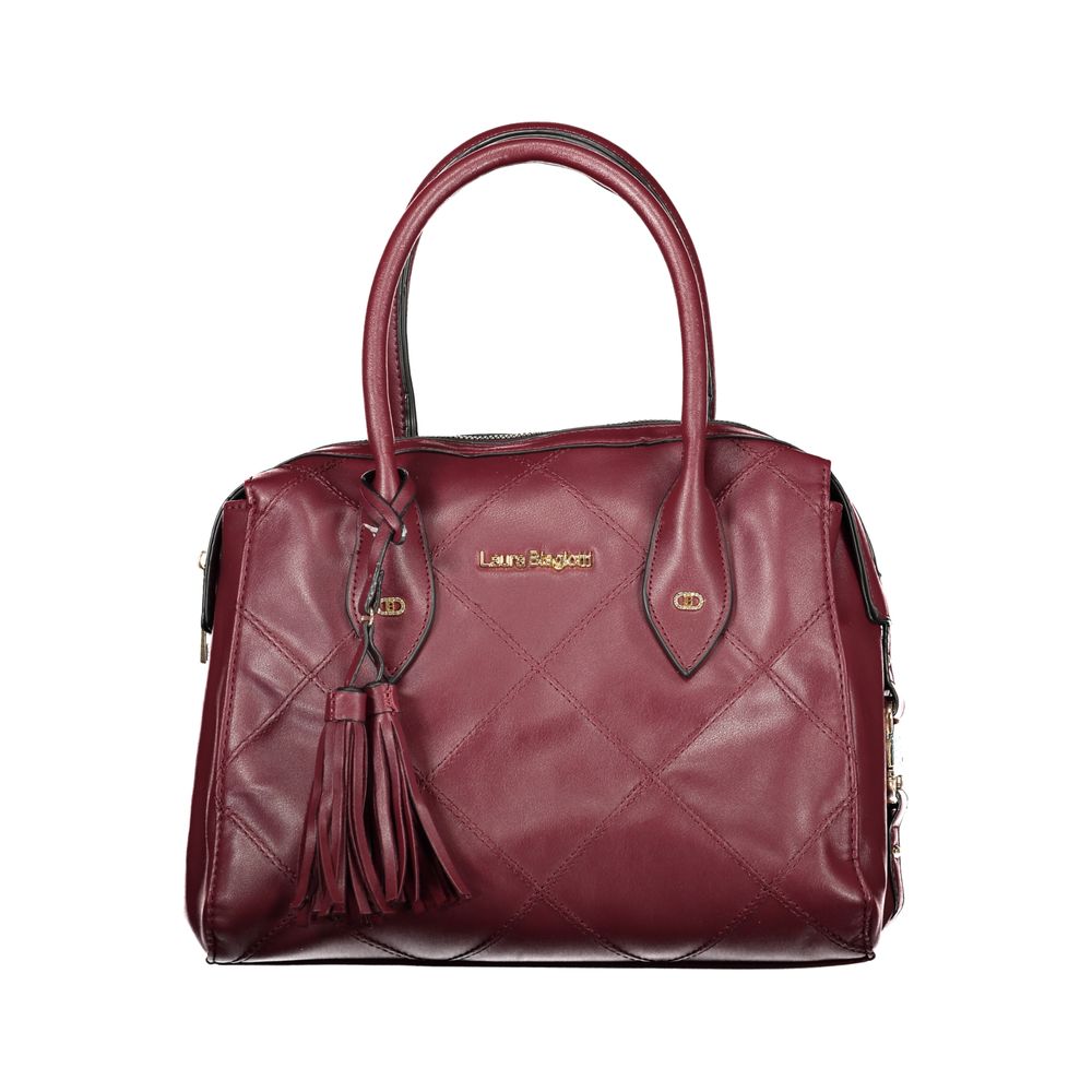 Exclusive Laura Biagiotti PVC Handbag – Red — Front View