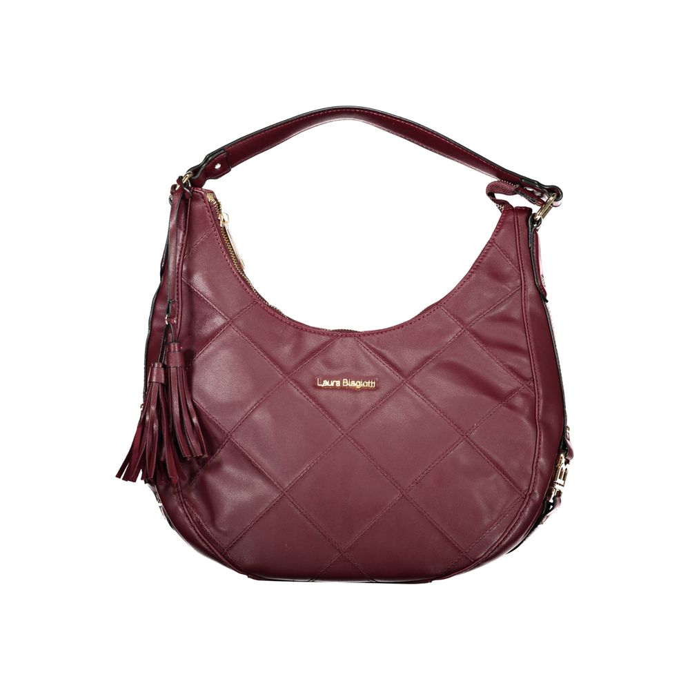 Exclusive Laura Biagiotti PVC Handbag – Red — Front View
