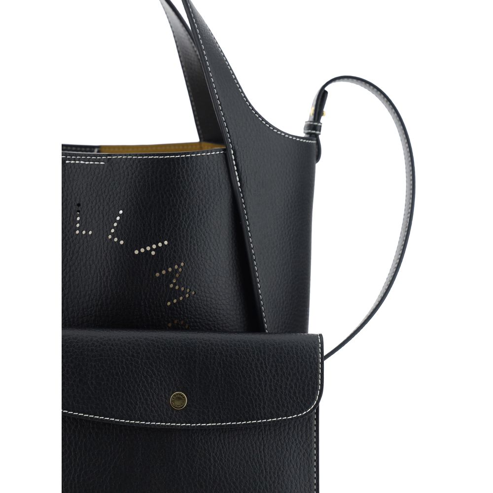 Exclusive Stella McCartney Polyamide Handbag – Black — Top View