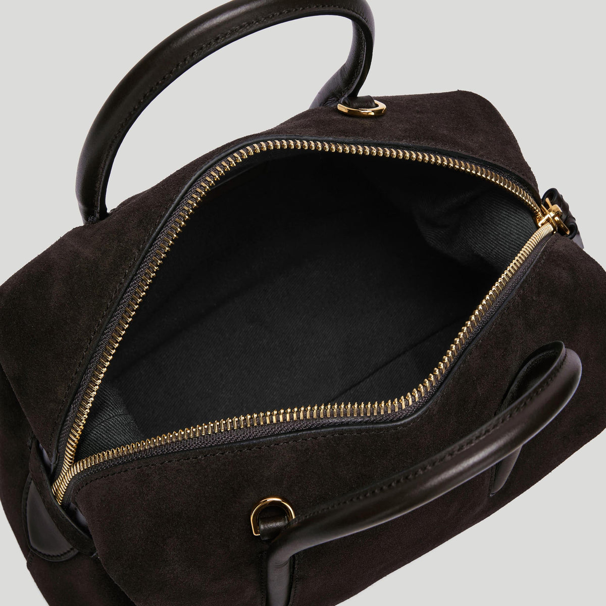 Exclusive The Small Stockholm — Small — Size dark chocolate suede & dark chocolate smooth — Top View