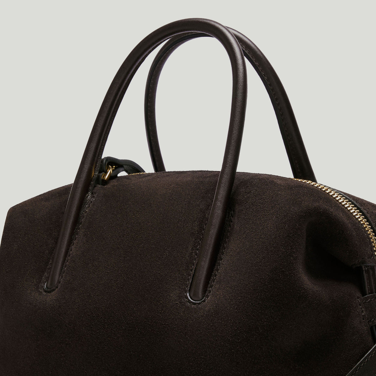 Exclusive The Small Stockholm — Small — Size dark chocolate suede & dark chocolate smooth — Detail View