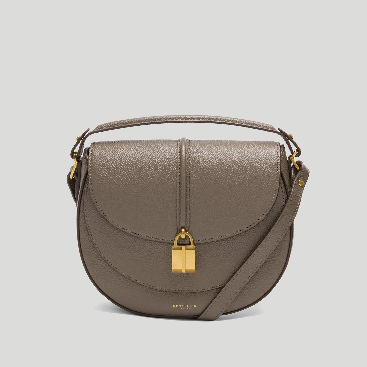 Exclusive The Siena Saddle — One Size — Size dark taupe small grain — Front View