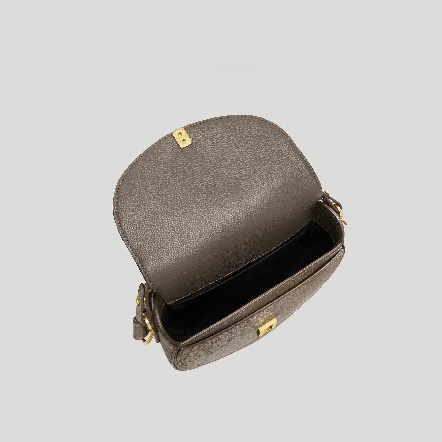Exclusive The Siena Saddle — One Size — Size dark taupe small grain — Back View