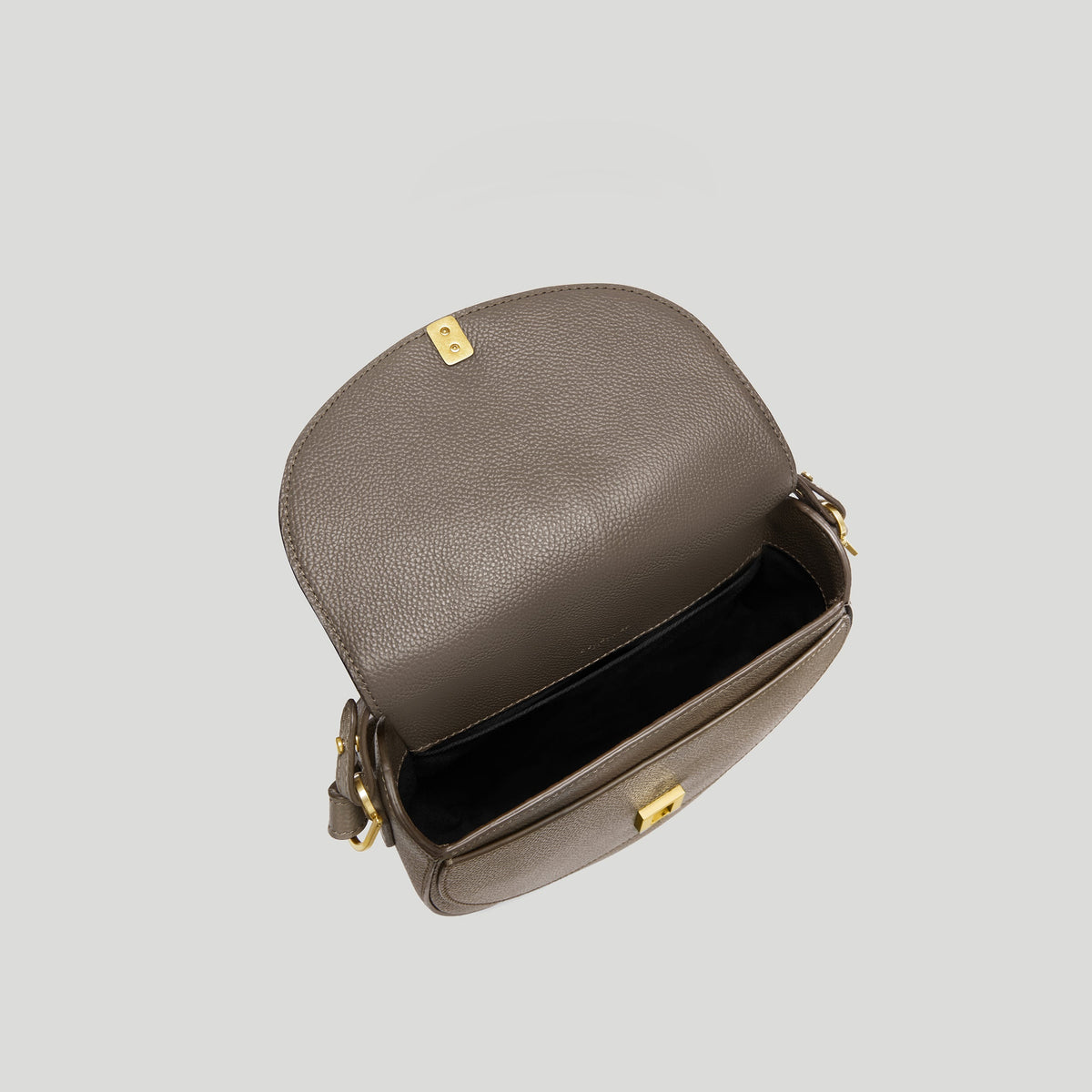 Exclusive The Siena Saddle — One Size — Size dark taupe small grain — Back View