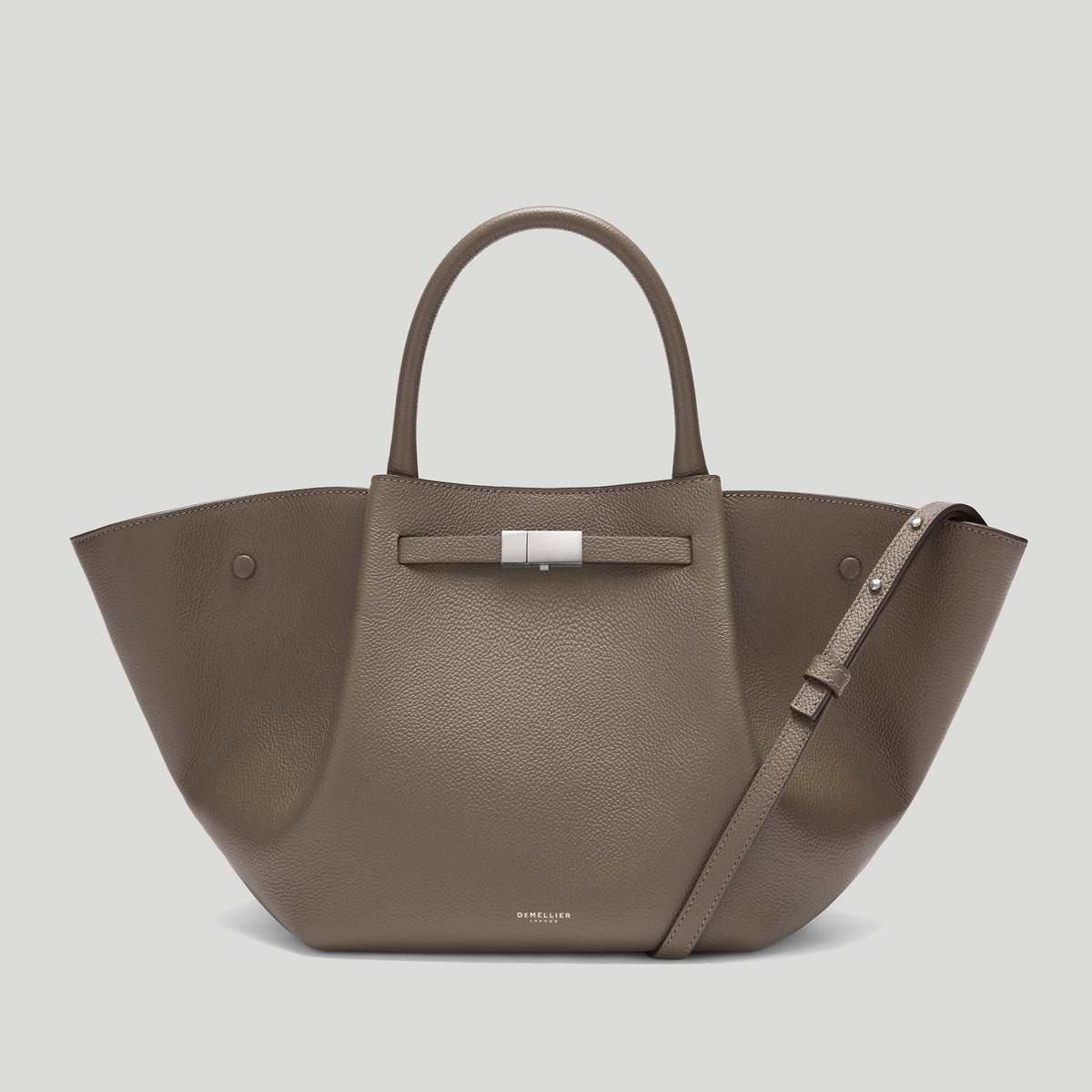 Exclusive The Midi New York — Midi — Size dark taupe small grain — Front View