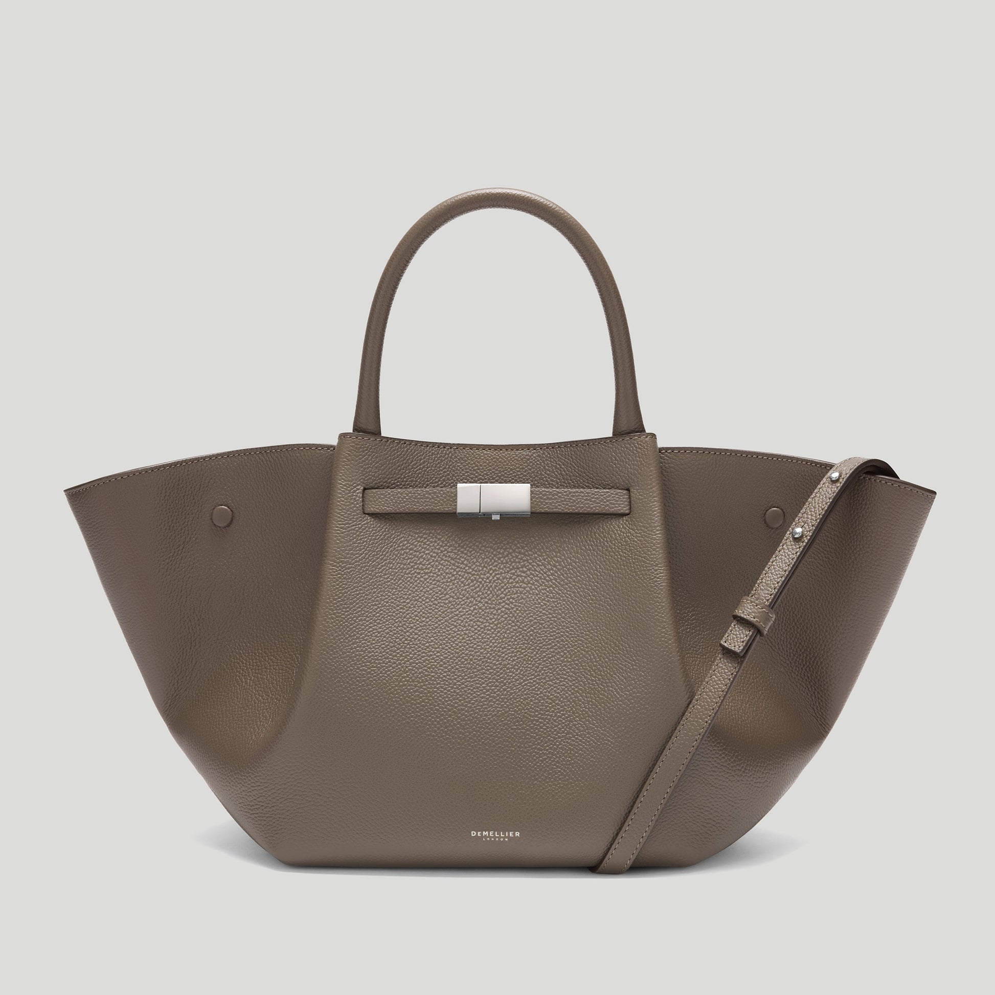 Exclusive The Midi New York — Midi — Size dark taupe small grain — Front View