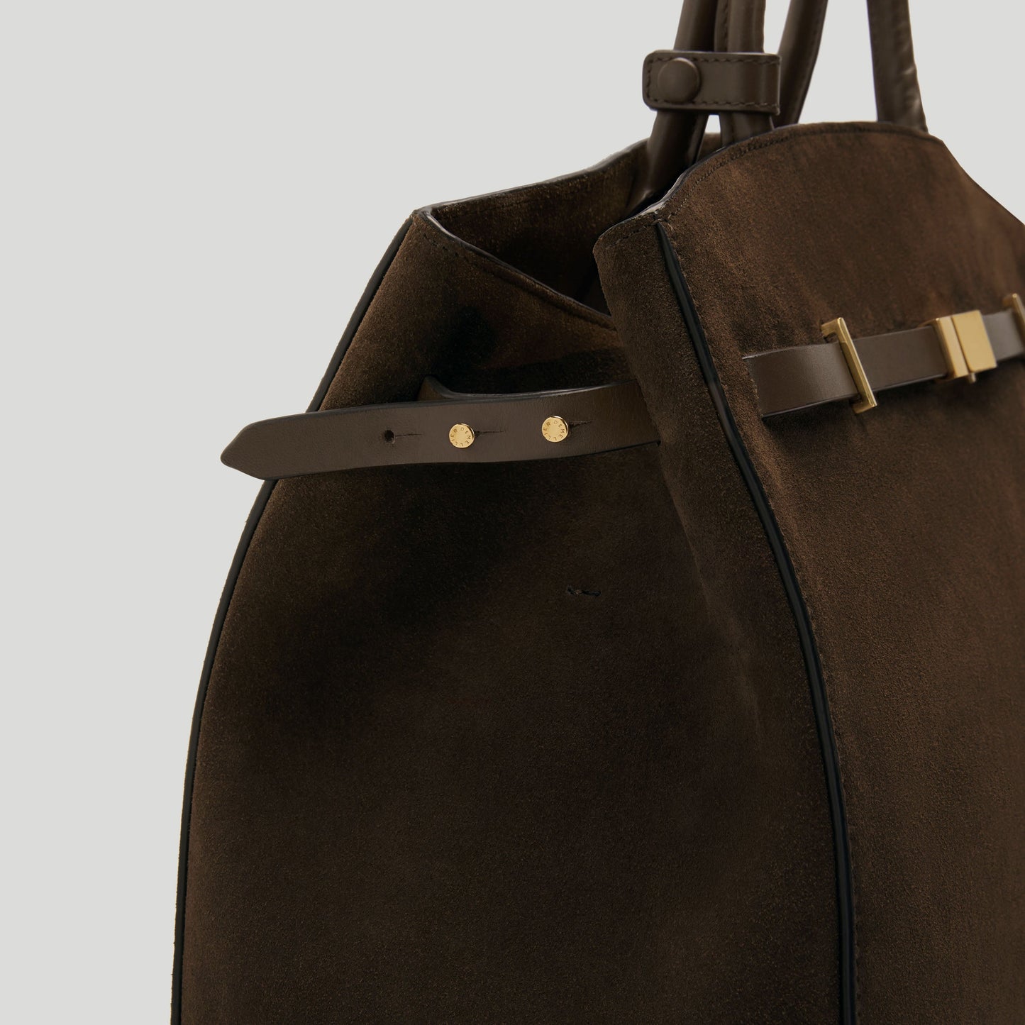 Exclusive The Hudson — One Size — Size mocha suede & mocha smooth — Back View