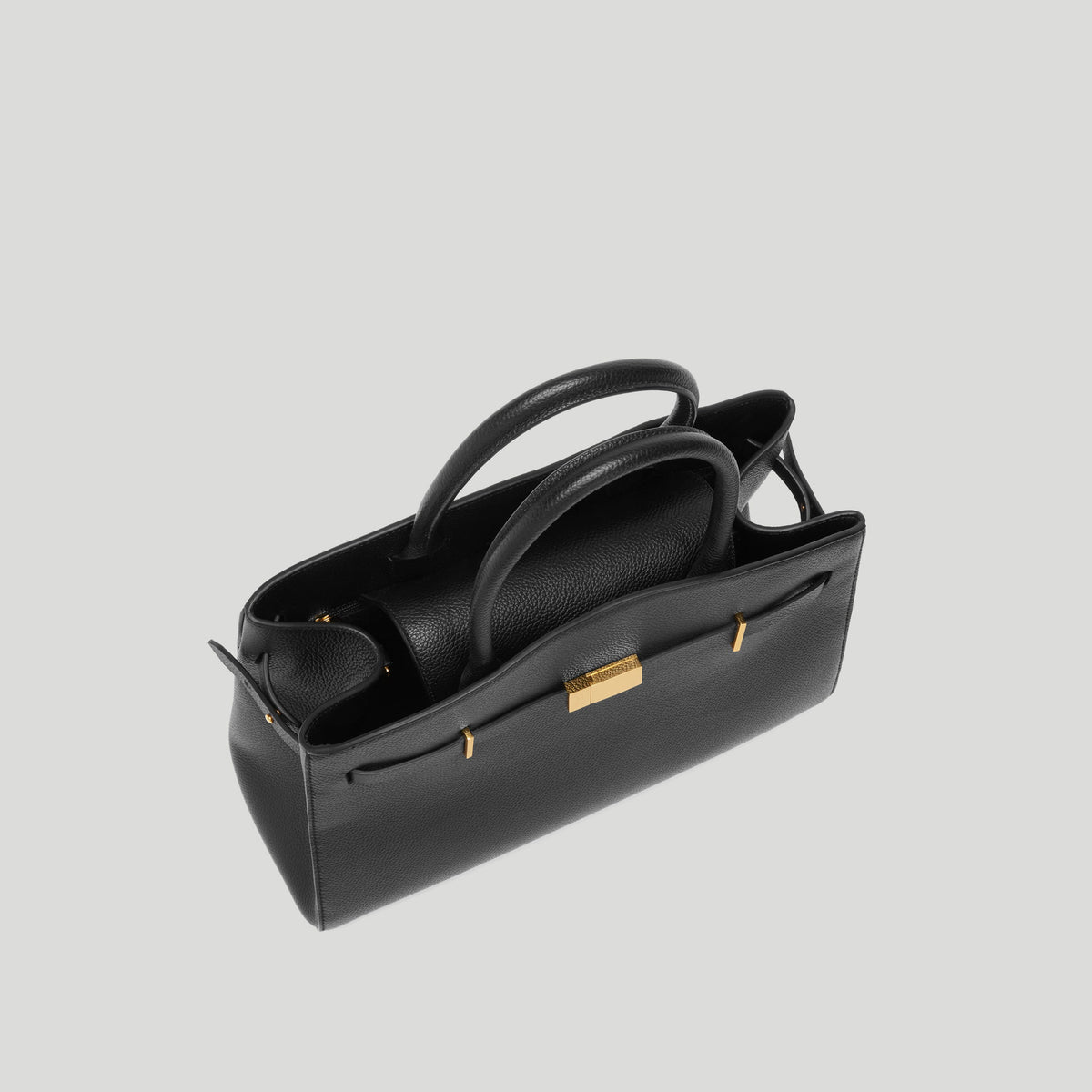 Exclusive The Midi Hudson — Midi — Size black small grain — Top View