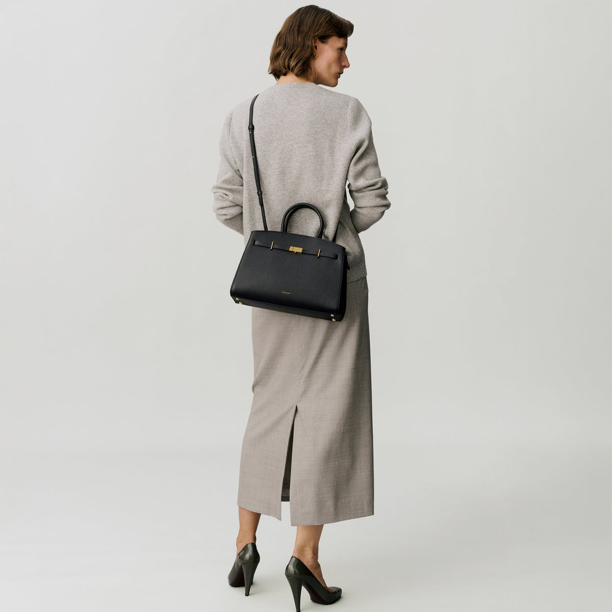 Exclusive The Midi Hudson — Midi — Size bordeaux small grain — Alternate View 7