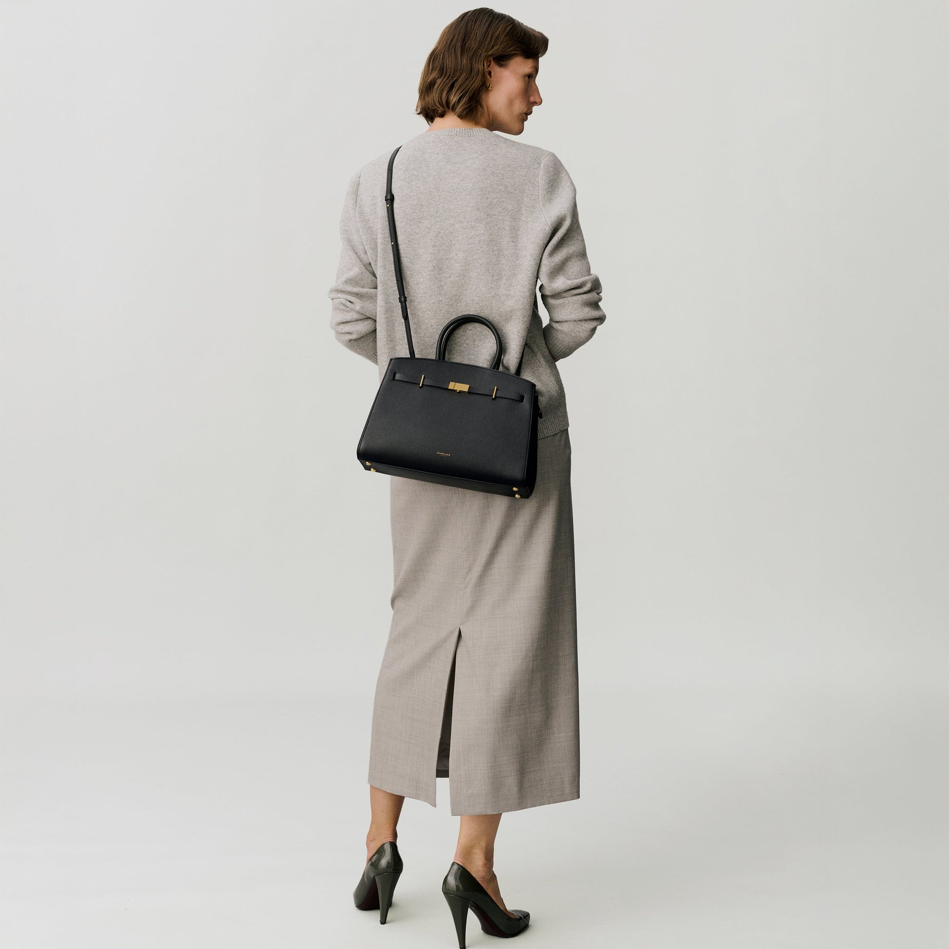 Exclusive The Midi Hudson — Midi — Size light taupe small grain — Alternate View 8