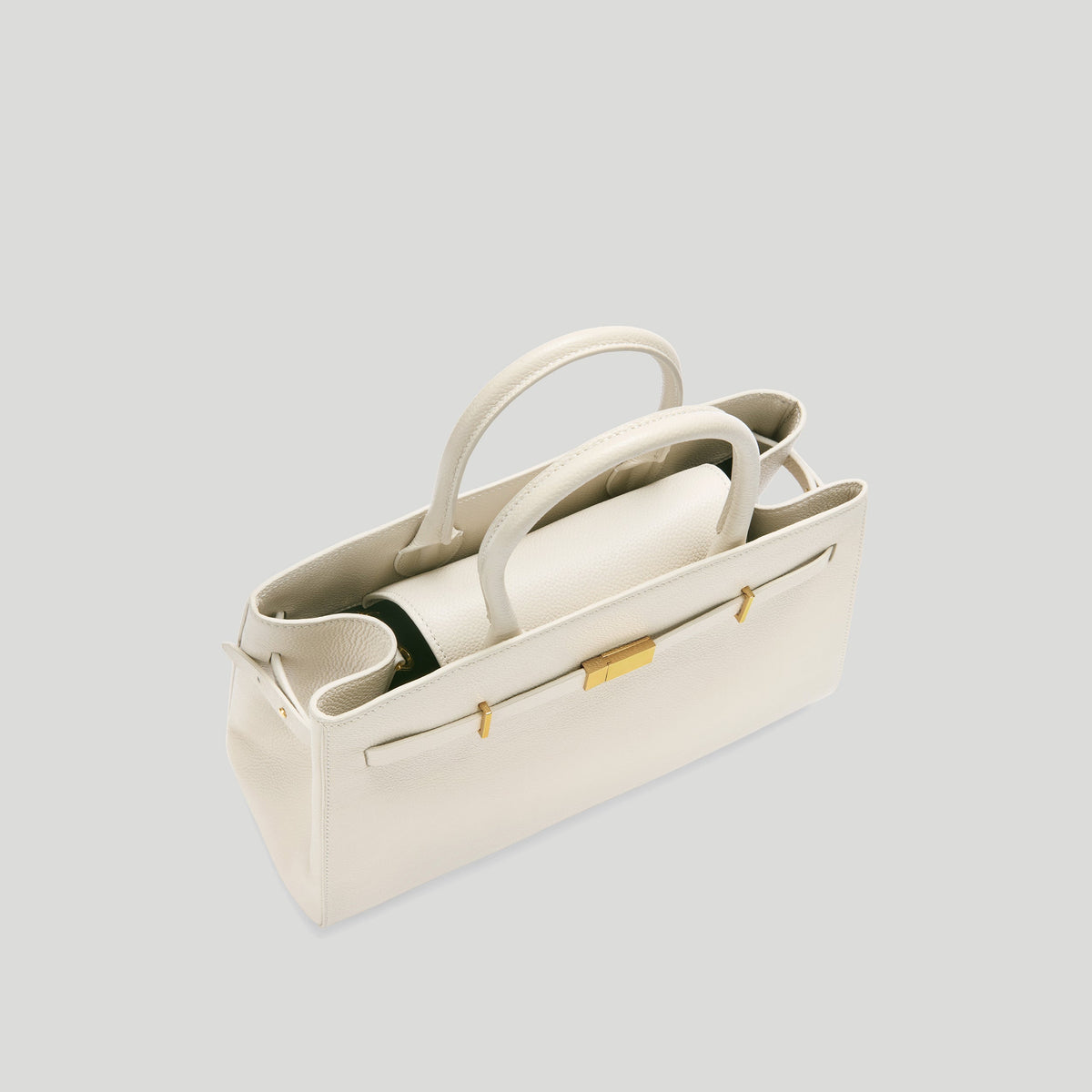 Exclusive The Midi Hudson — Midi — Size chalk small grain — Top View