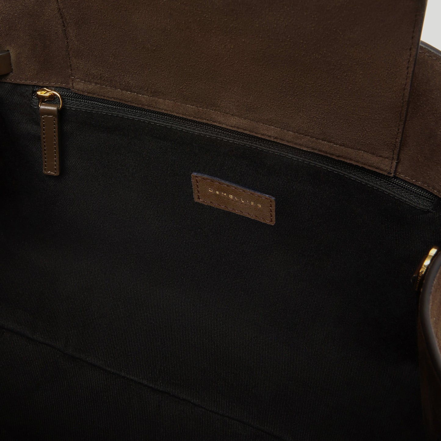 Exclusive The Midi Hudson — Midi — Size mocha suede & mocha smooth — Detail View