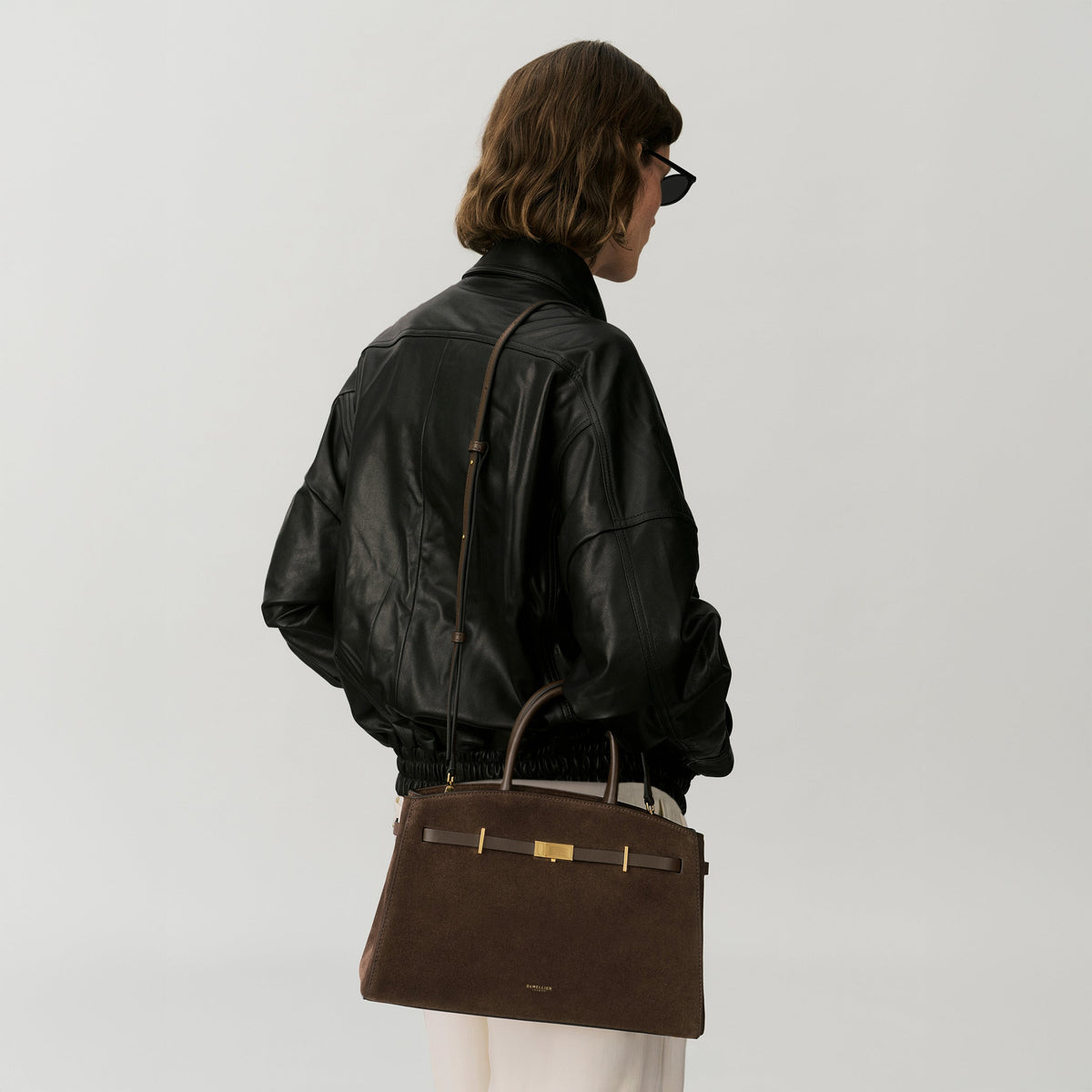 Exclusive The Midi Hudson — Midi — Size mocha suede & mocha smooth — Alternate View 7
