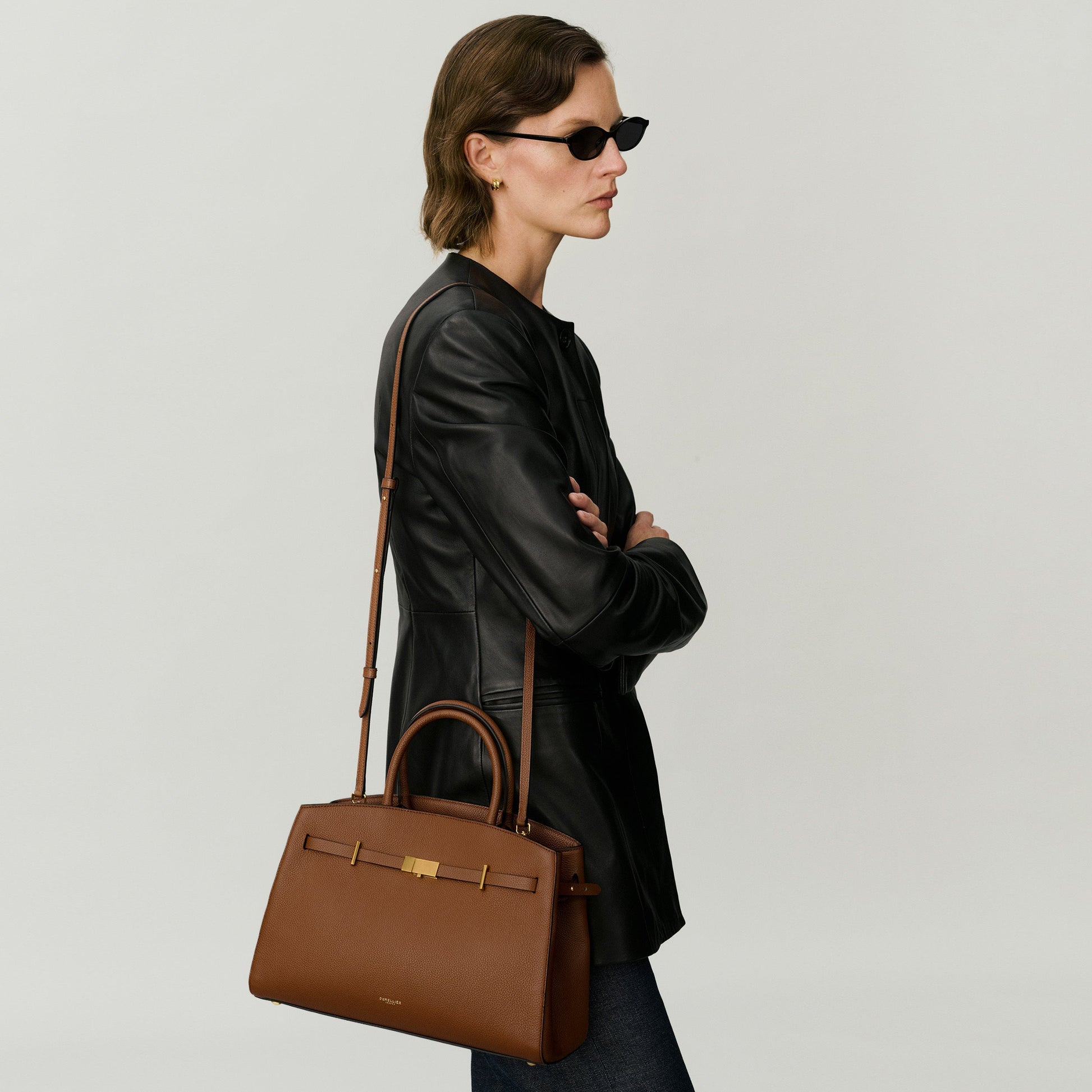 Exclusive The Midi Hudson — Midi — Size tan small grain — Alternate View 8