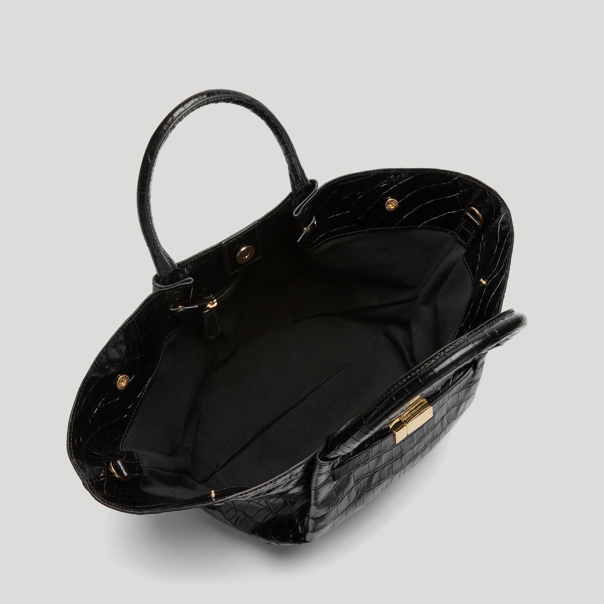 Exclusive The Midi New York — Midi — Size black croc-effect — Back View