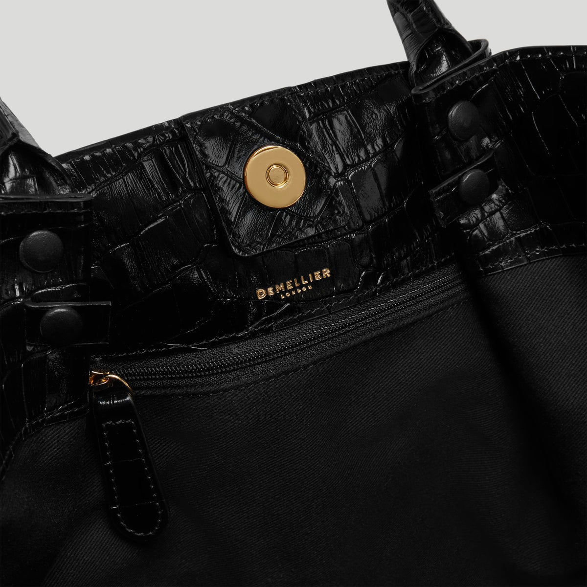 Exclusive The Midi New York — Midi — Size black croc-effect — Top View