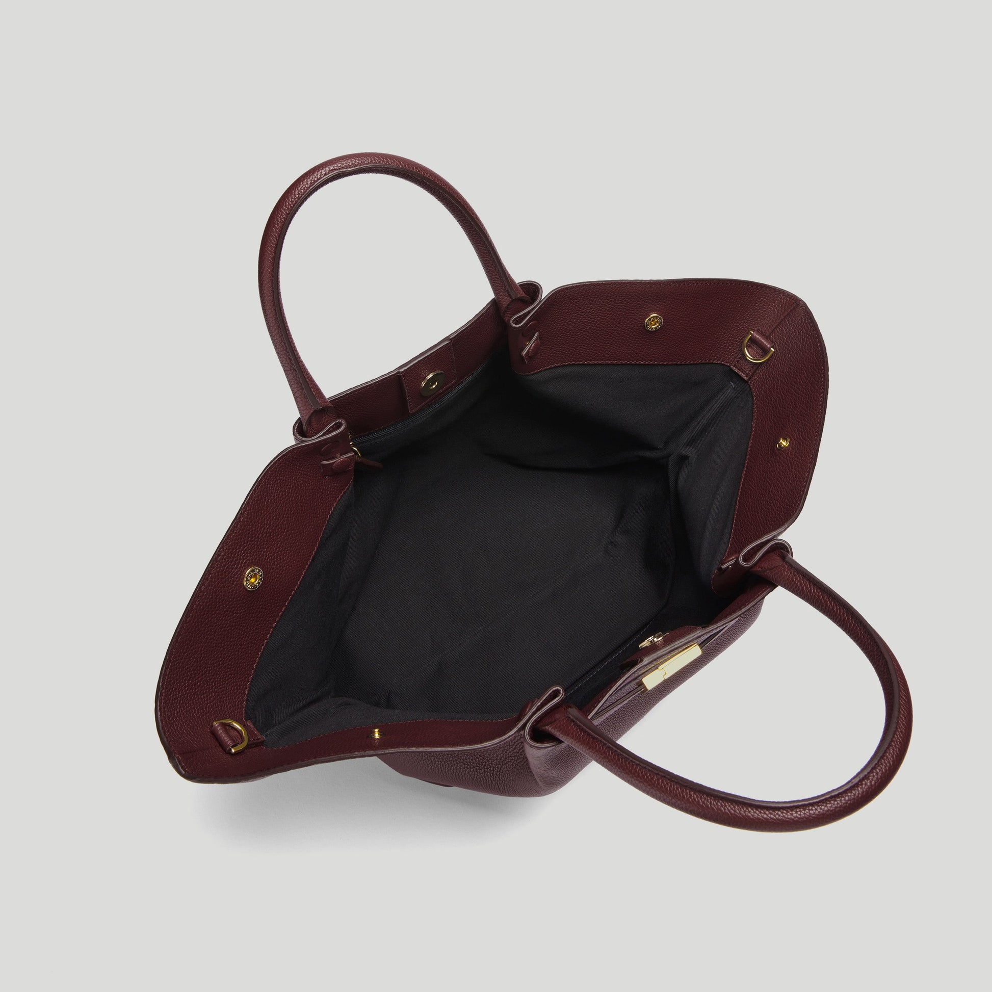 Exclusive The Midi New York — Midi — Size burgundy small grain — Top View