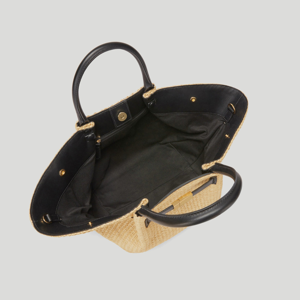 Exclusive The Midi New York — Midi — Size warm raffia black smooth — Back View