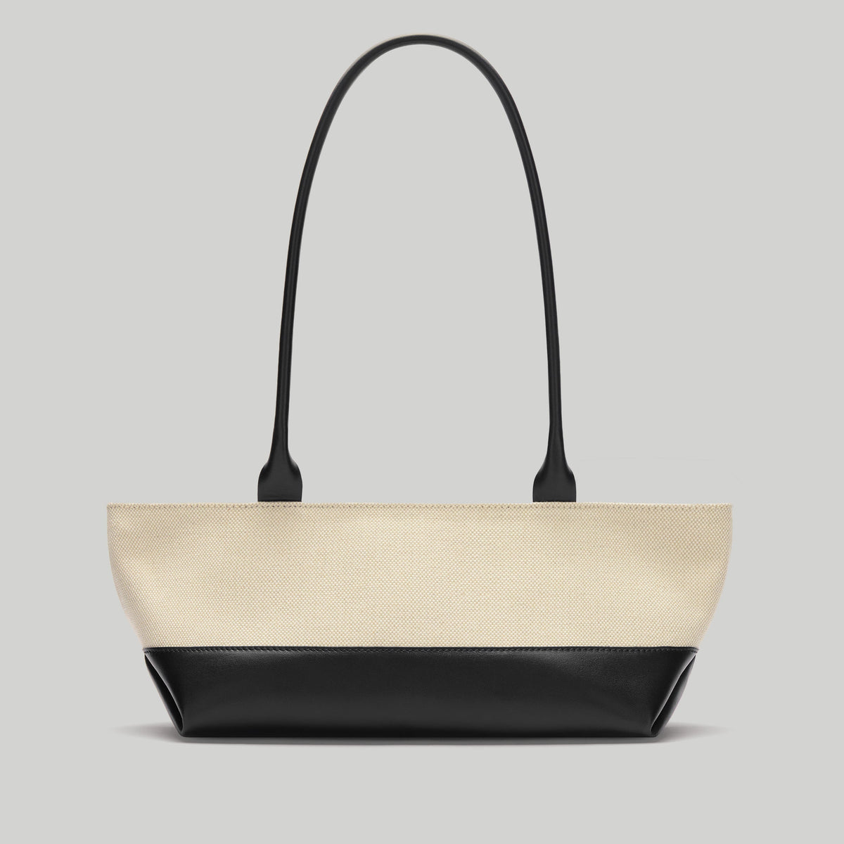Exclusive The New York Shoulder — One Size — Size salt & pepper canvas black smooth — Detail View