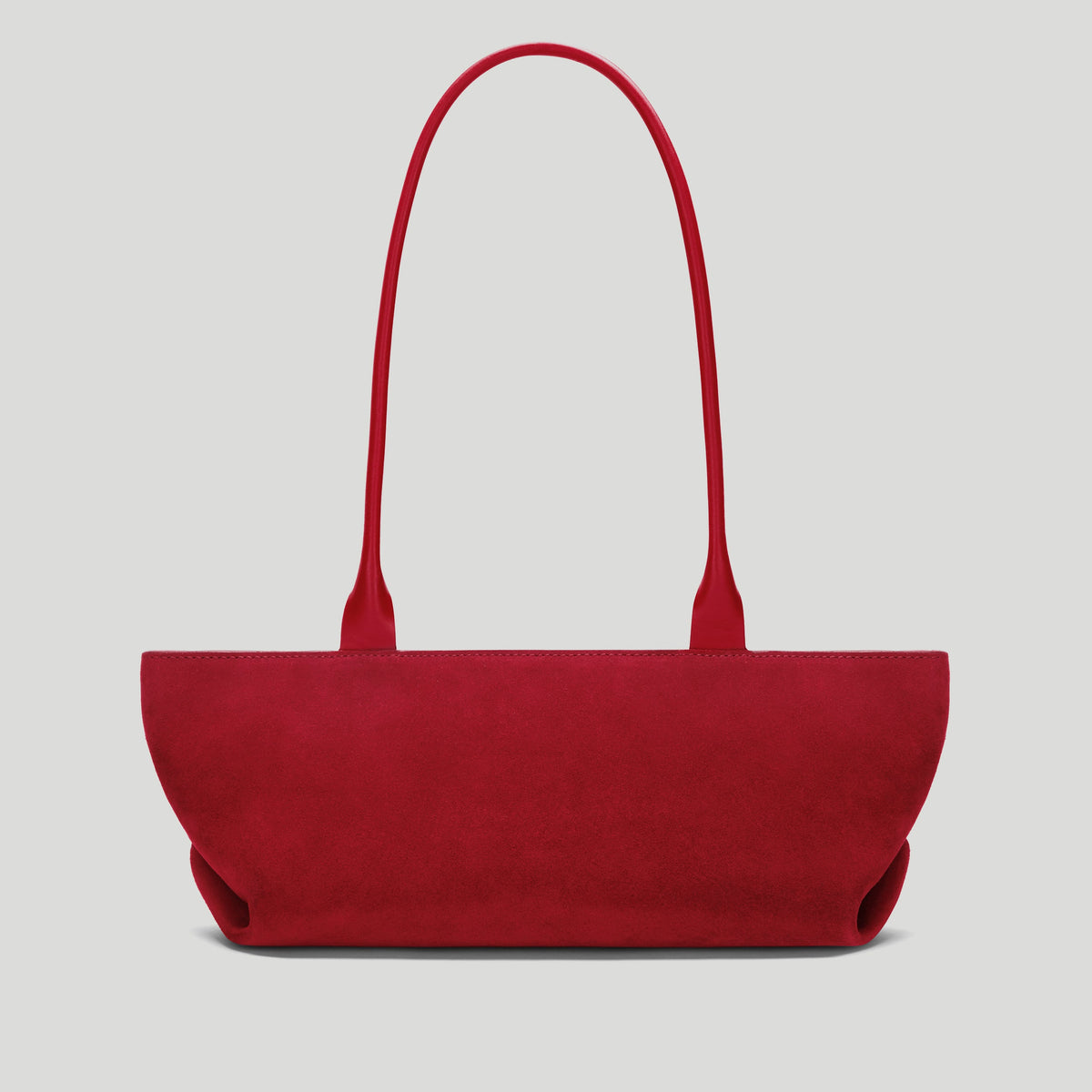 Exclusive The New York Shoulder — One Size — Size berry red suede — Detail View