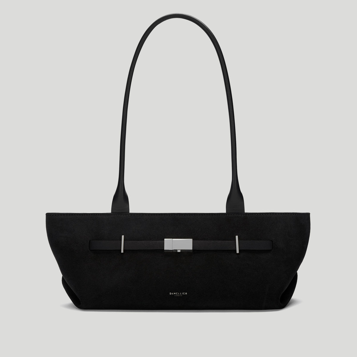 Exclusive The New York Shoulder — One Size — Size black suede — Front View