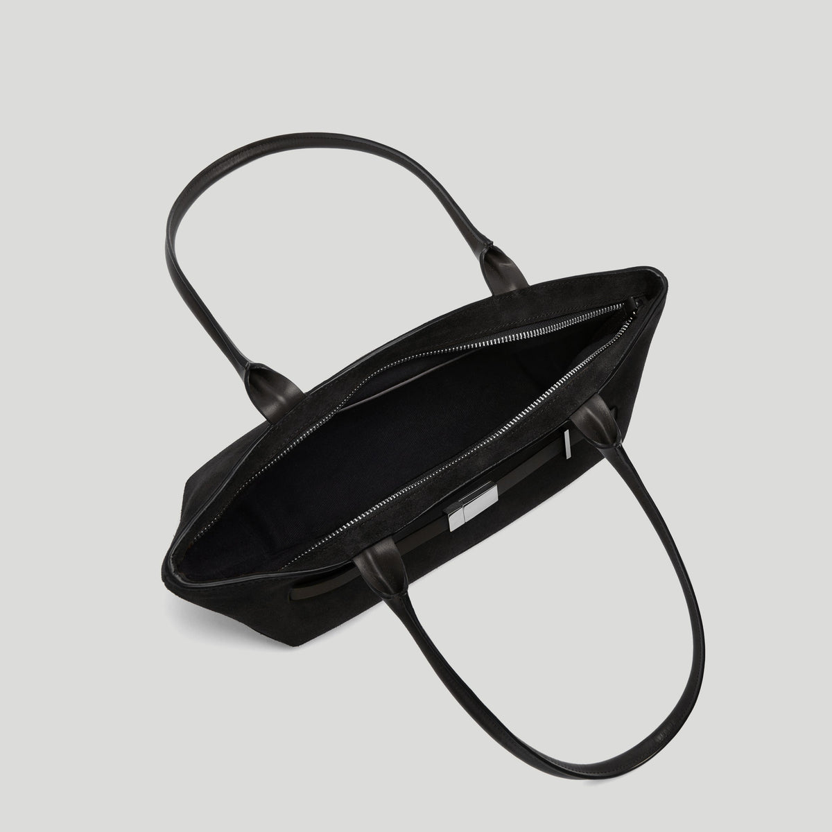 Exclusive The New York Shoulder — One Size — Size black suede — Top View