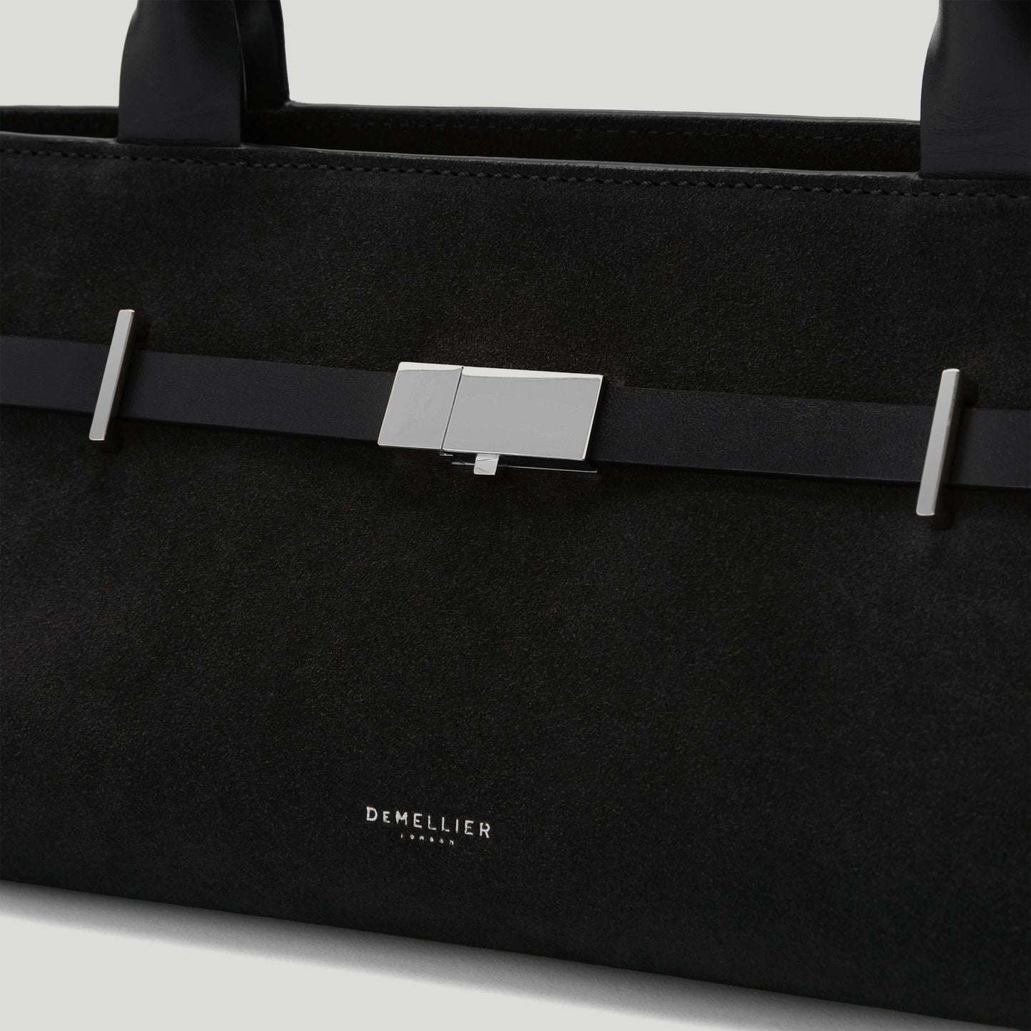 Exclusive The New York Shoulder — One Size — Size black suede — Back View