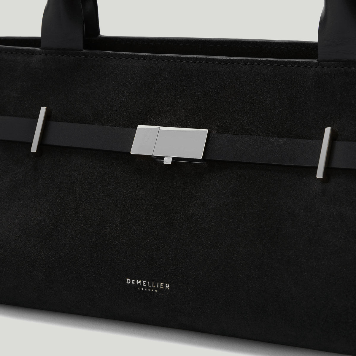 Exclusive The New York Shoulder — One Size — Size black suede — Back View