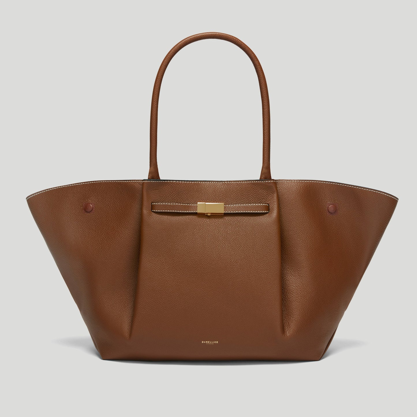 Exclusive The New York — One Size — Size tan small grain ecru stitching — Front View