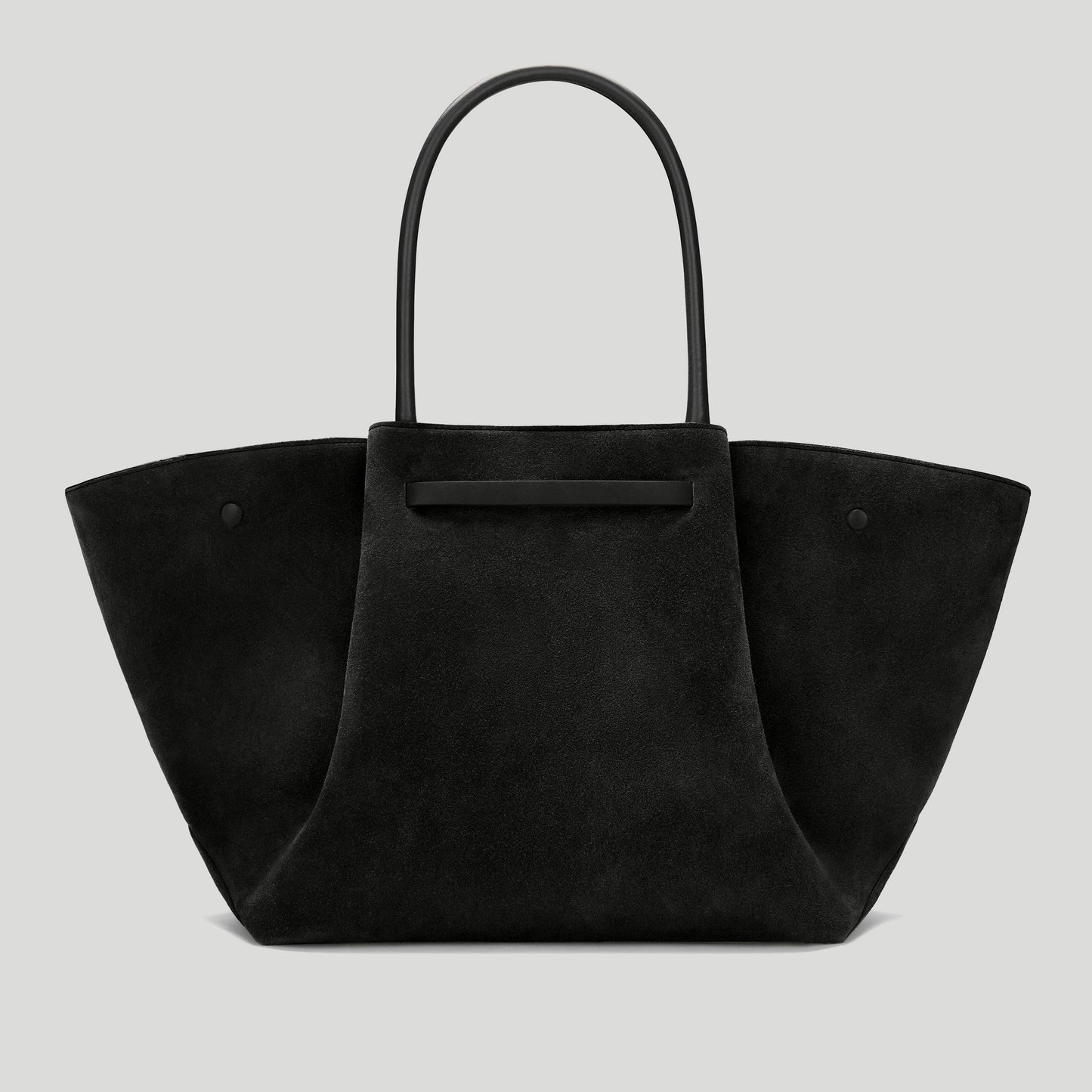 Exclusive The New York — One Size — Size black suede with silver hardware — Detail View
