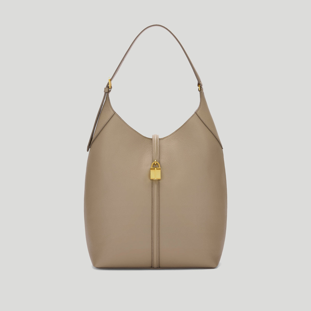 Exclusive The Large Siena Bucket — Large — Size light taupe small grain — Front View
