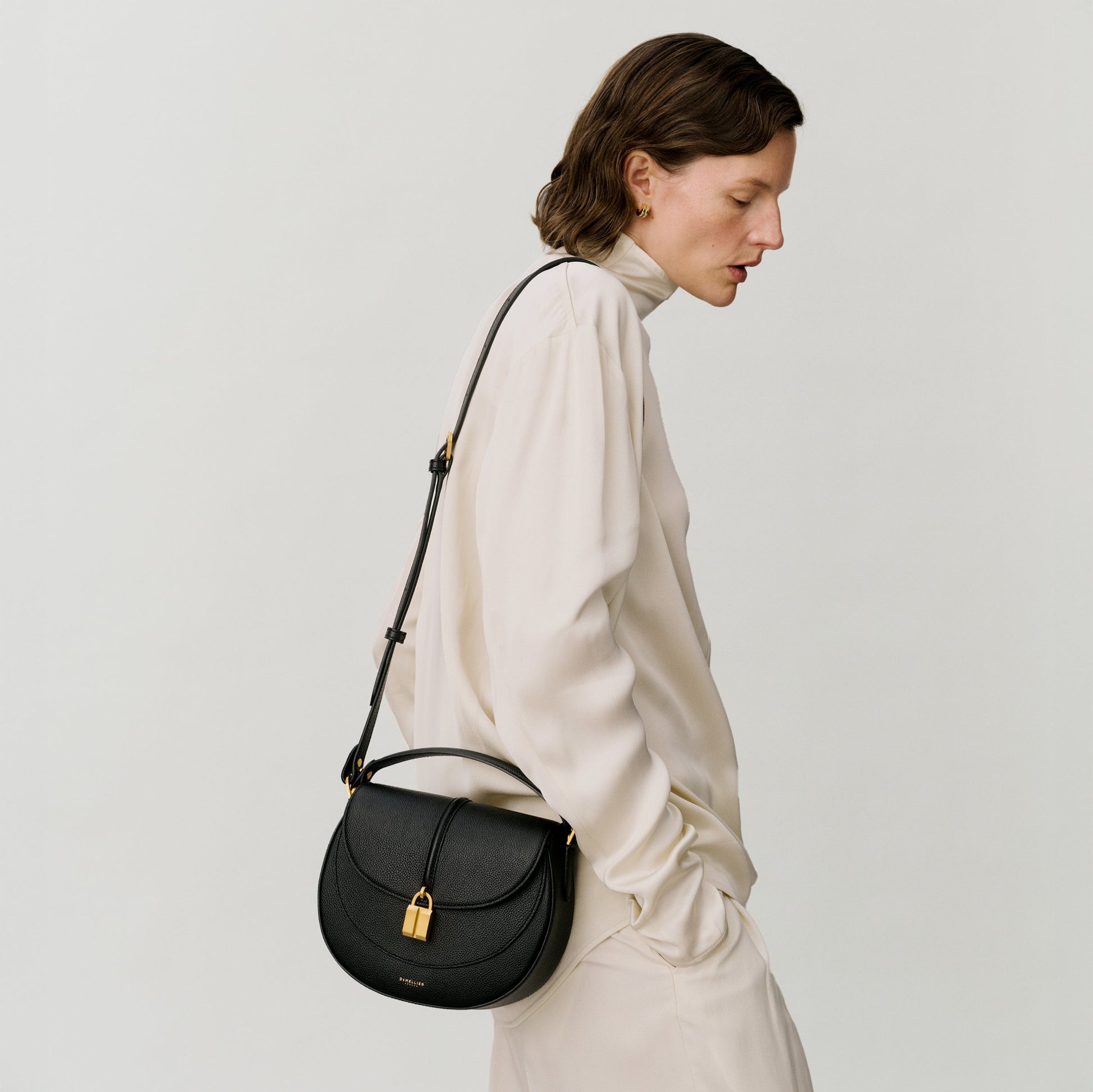 Exclusive The Siena Saddle — One Size — Size mocha small grain — Lifestyle View