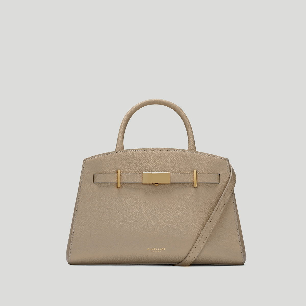 Exclusive The Small Hudson — Small — Size light taupe small grain — Front View