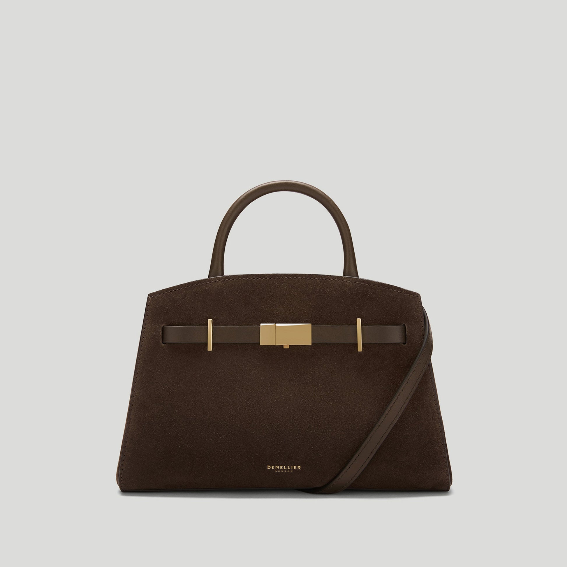 Exclusive The Small Hudson — Small — Size mocha suede & mocha smooth — Front View