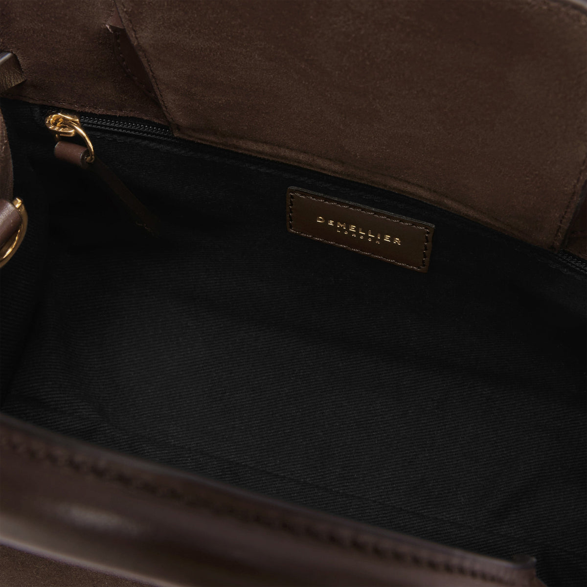 Exclusive The Small Hudson — Small — Size mocha suede & mocha smooth — Detail View