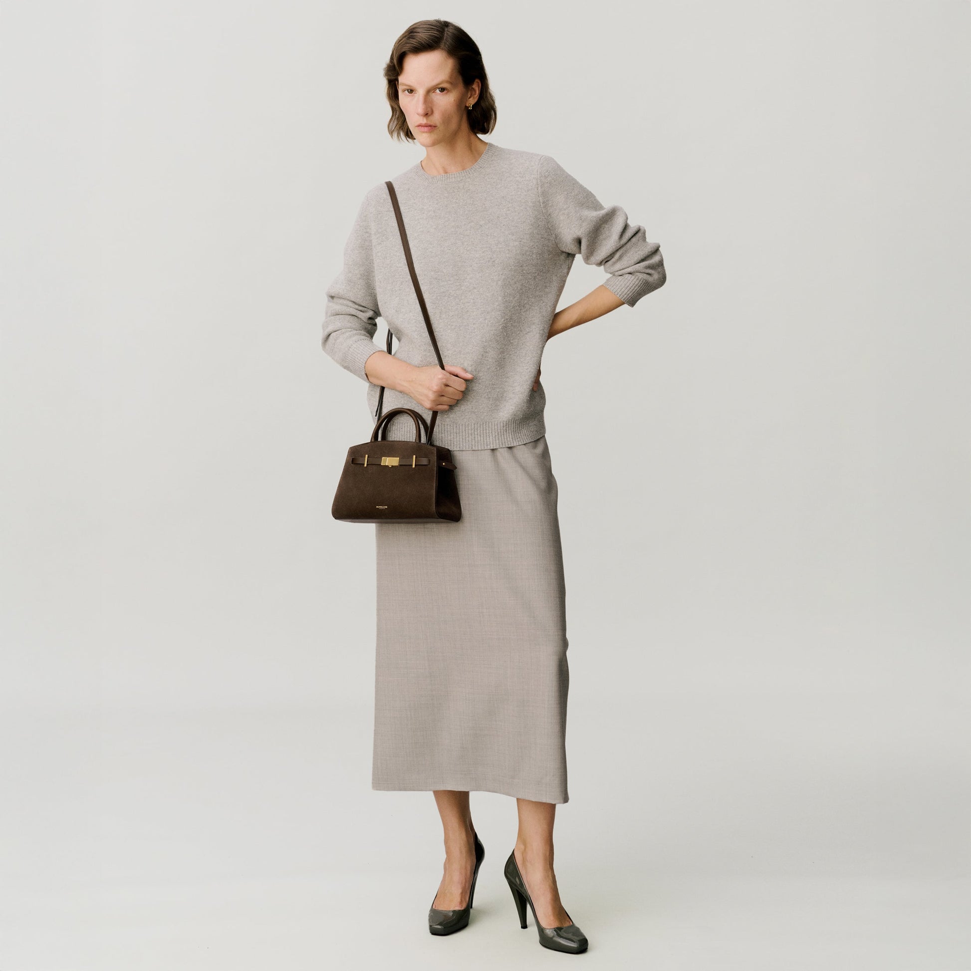 Exclusive The Small Hudson — Small — Size mocha suede & mocha smooth — Alternate View 8