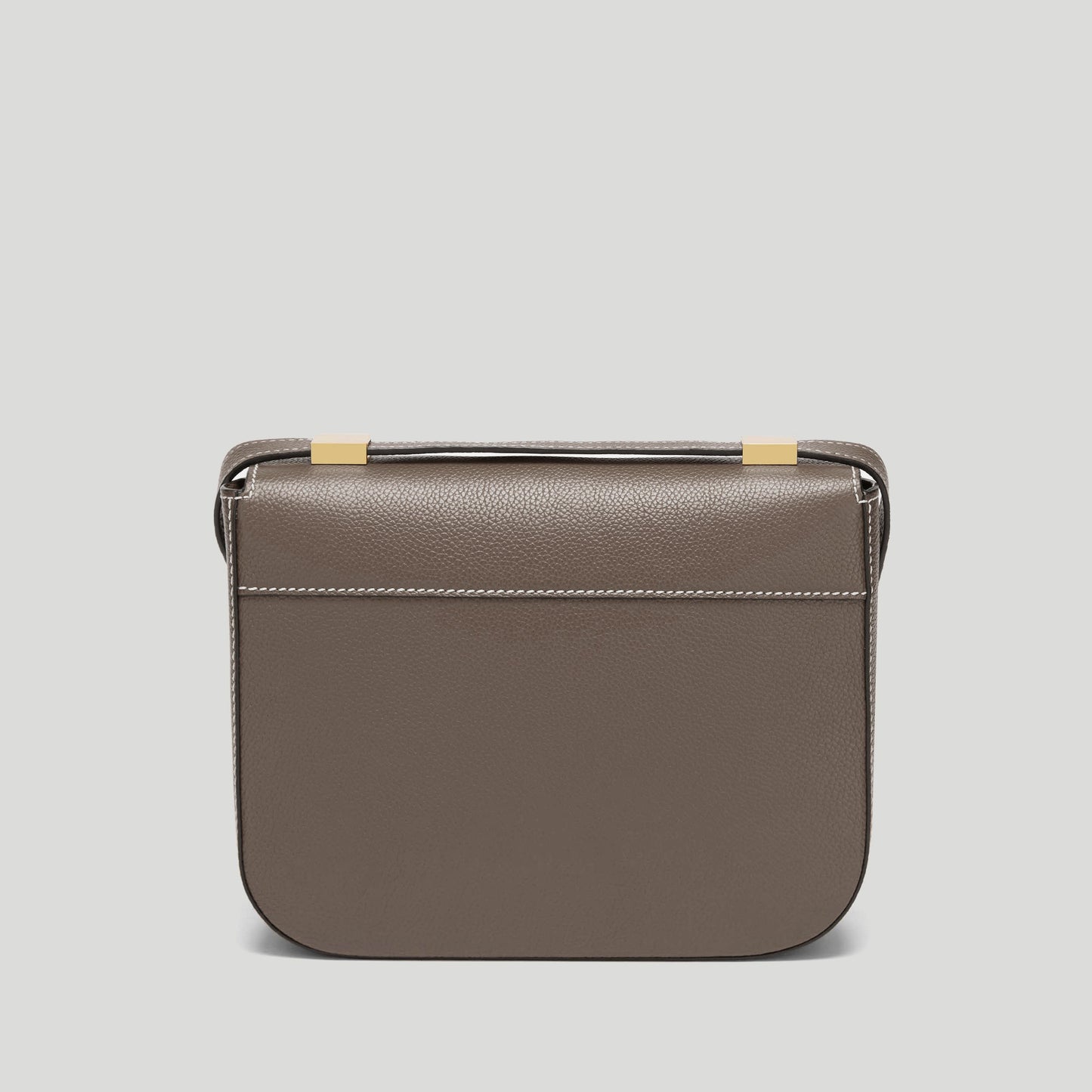Exclusive The Vancouver — One Size — Size dark taupe small grain ecru stitching — Lifestyle View