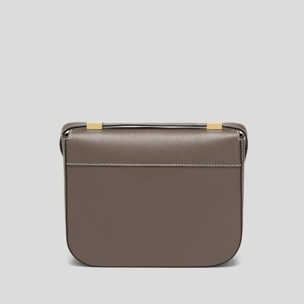 Exclusive The Vancouver — One Size — Size dark taupe small grain ecru stitching — Lifestyle View