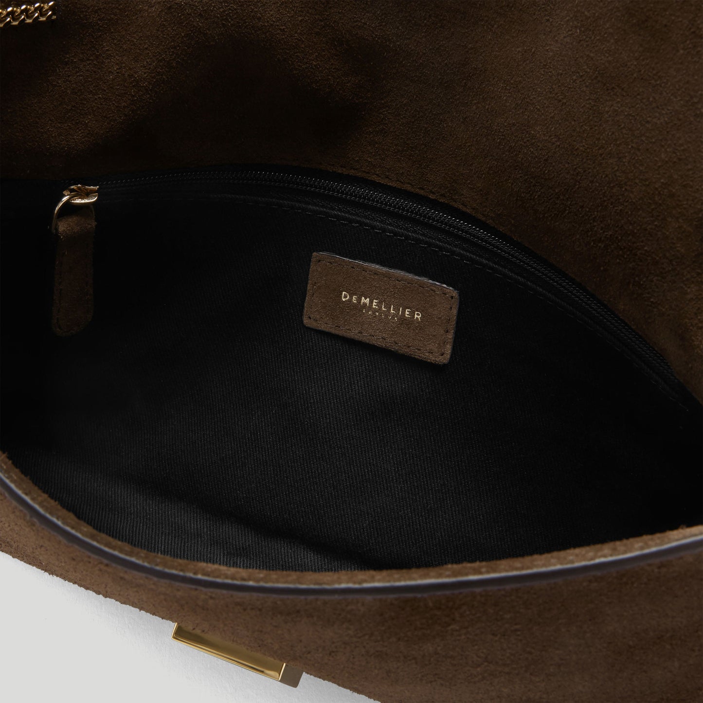 Exclusive The Vancouver Clutch — One Size — Size mocha suede & mocha smooth — Detail View
