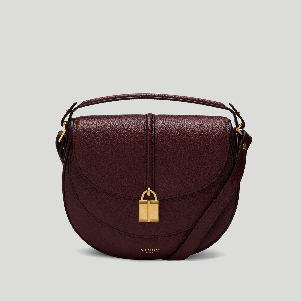 Exclusive The Siena Saddle — One Size — Size burgundy small grain — Front View
