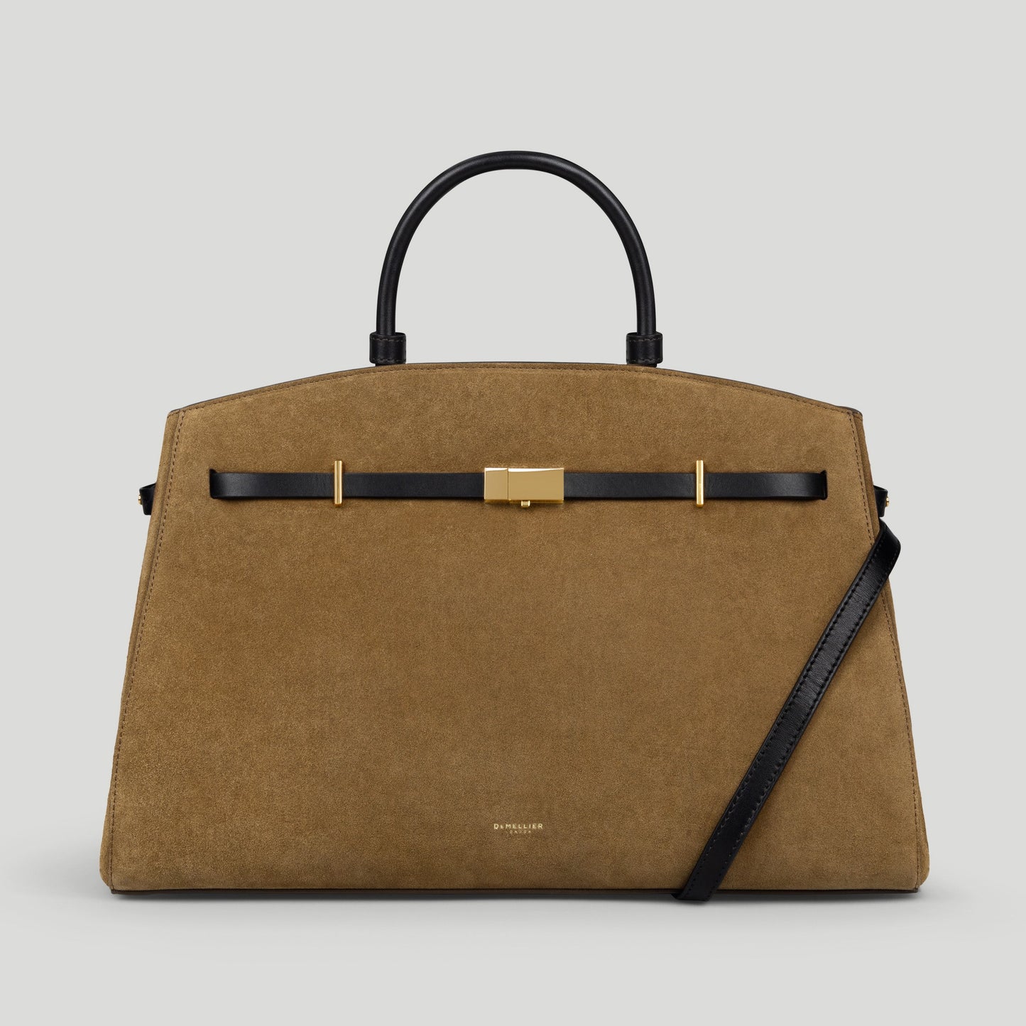 Exclusive The Hudson — One Size — Size tobacco suede & black smooth — Front View